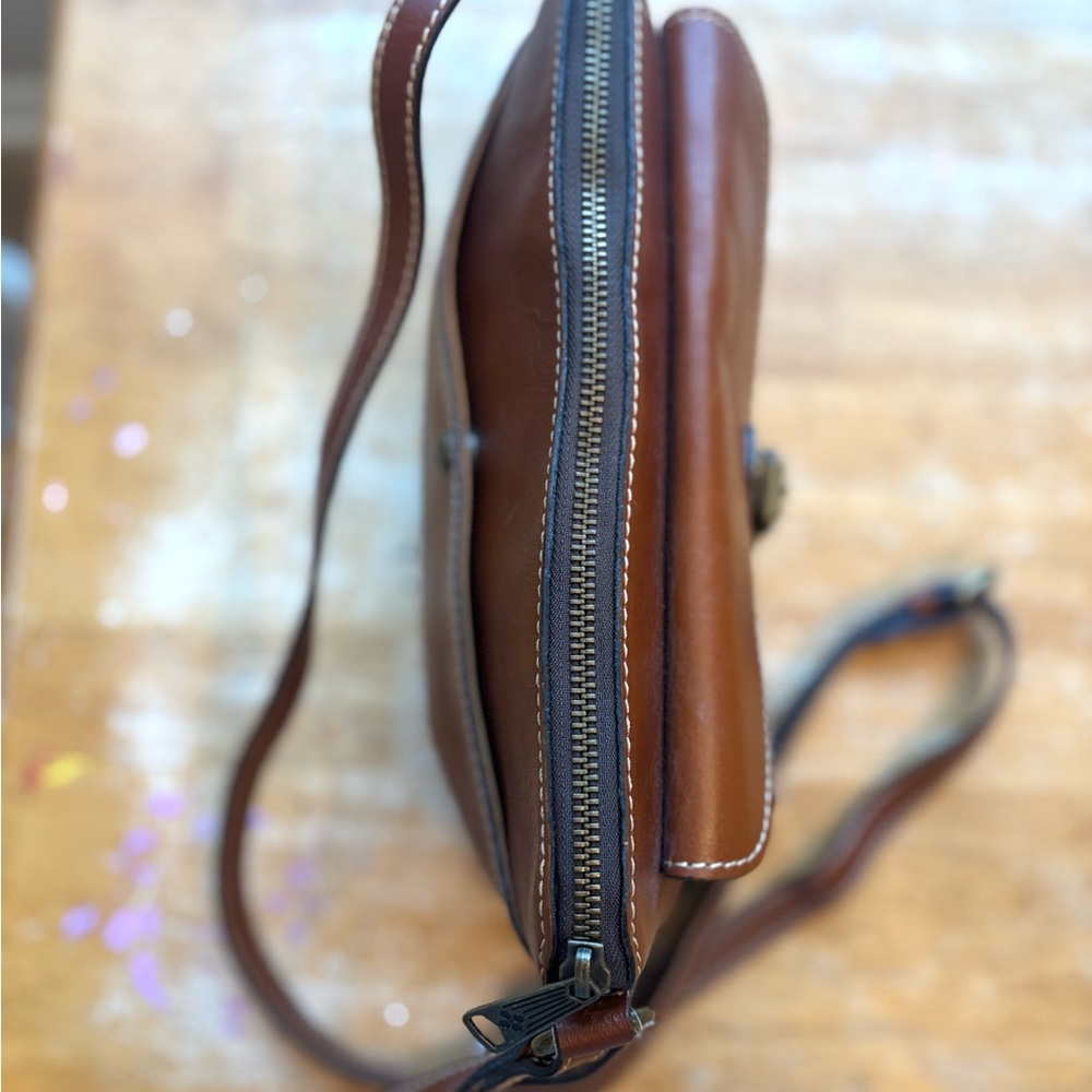 Patricia Nash Brown Leather Crossbody Bag - Picture 9 of 12
